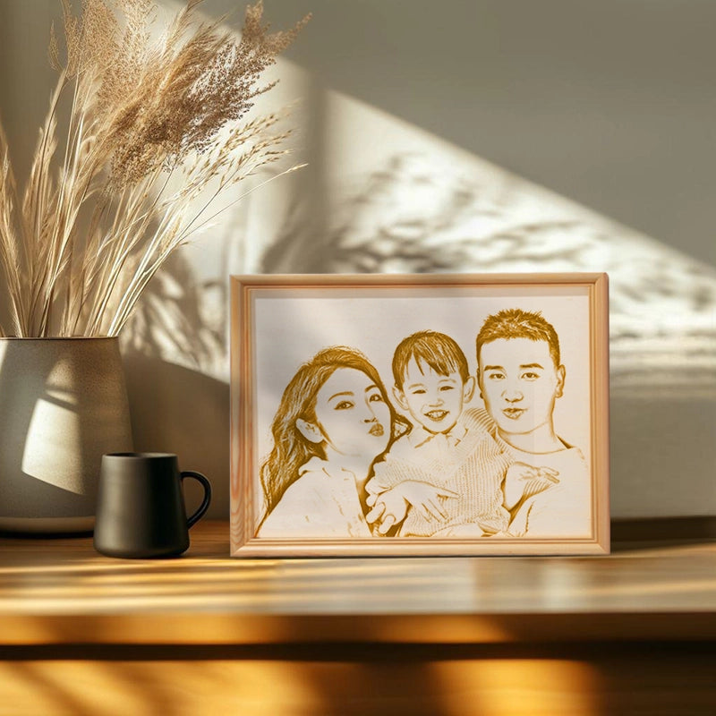 木刻畫 照片訂製禮物