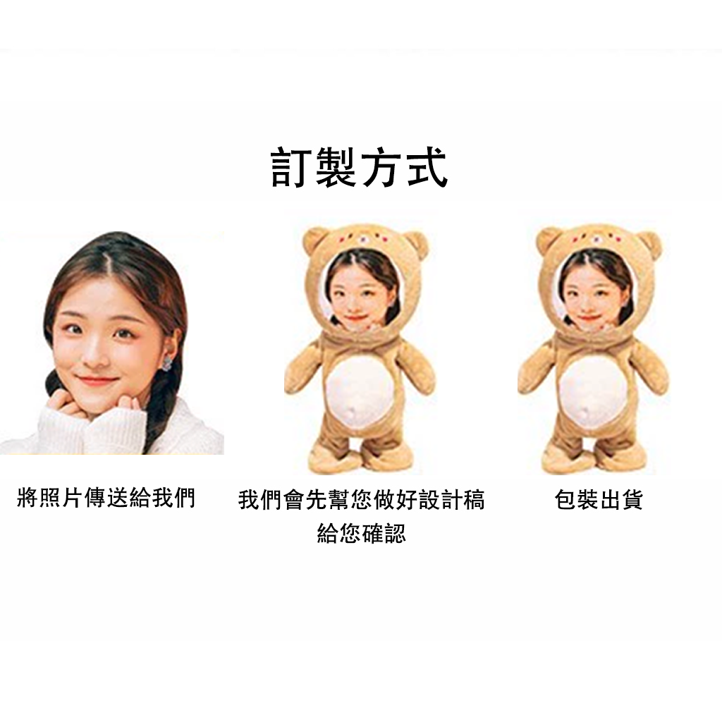 玩偶抱枕 照片訂製禮物